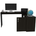 thumbnail image 5 of HQZX Modern L-Shaped Computer Desk, Adult Lap Desks, Particle Board, 45.9 x 59.6 , Black, 5 of 8
