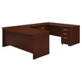 thumbnail image 1 of Series C 72W Bow Front U Desk with Drawers in Mahogany - Engineered Wood, 1 of 7