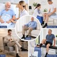 thumbnail image 6 of UNEEI Diabetic Grip Socks for Men Women, 4 Pairs Bamboo Viscose Wide Non Slip Socks, Non Binding Seamless Socks for Swollen Feet, Size 13-15, 6 of 7