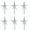 Clear, variant on Creative Hobbies 6 Pack Multicolor Stars Ceramic Christmas Tree Lights Plastic Light Decorations - Replacement Parts Christmas Tree Ornaments