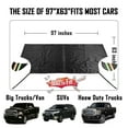 "Chanvi Extra Large 97""x 63"" Windshield Snow Ice Cover Waterproof
