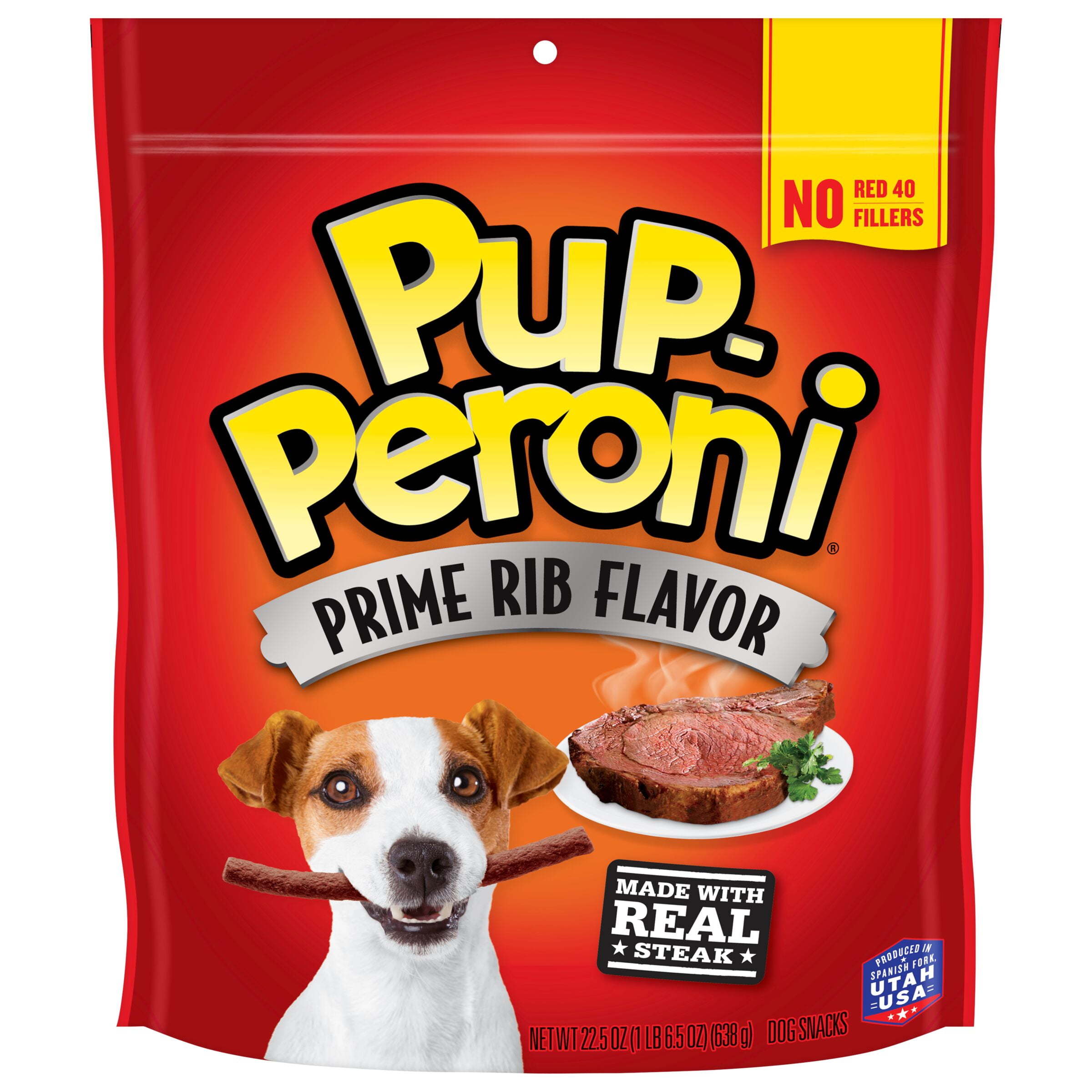 Pup-Peroni Prime Rib Flavor Dog Treats, 22.5oz Bag