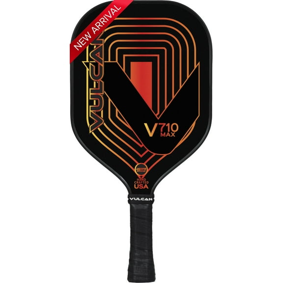 Vulcan V710 Max Pickleball Paddle -Flame Circuit -Black