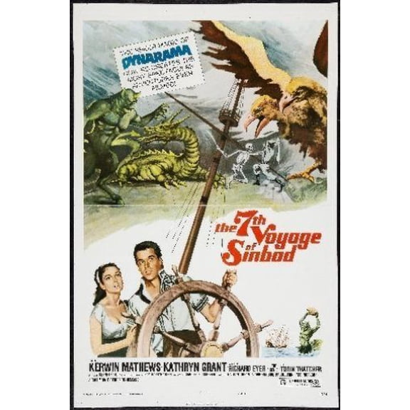 7Th Voyage Of Sinbad Poster 27inx40in for any room 27x40 Multi-Color Square Adults Poster Time