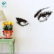 Deago The Eyes Wall Decal Stickers Vinyl Art Quote Removable Mural DIY for Bedroom Home Decor