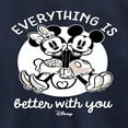 thumbnail image 3 of Disney - Mickey & Friends - Mickey & Minnie - Everything is Better with You - Toddler And Youth Crewneck Fleece Sweatshirt, 3 of 5