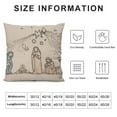 thumbnail image 5 of GOSMITH  Birth of Jesus Line Art Christmas Pillow Covers , Nativity Decor, Minimalist Christmas Decor, Vintage Christmas Pillow Covers, Christmas Decorations for Home, 5 of 5