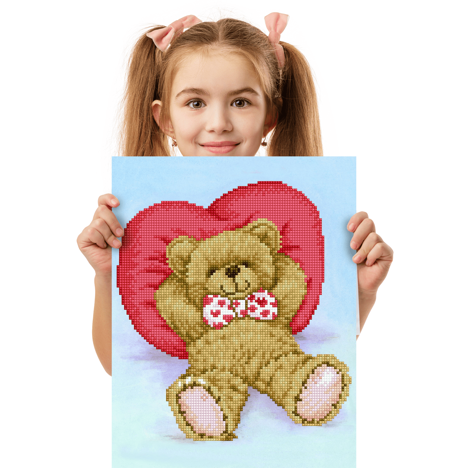 Diamond Dotz Relax-A-Bear Diamond Painting Kits for Adults - Diamond Art Kits a Relaxing Creative Craft Kit with Dotz Gems 13.8x10.6
