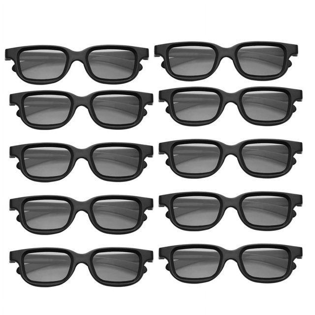 10 Uds. Gafas 3D Pasivas Polarizadas para TV 3D Cines 3D Reales para 3D Gaming y de TV