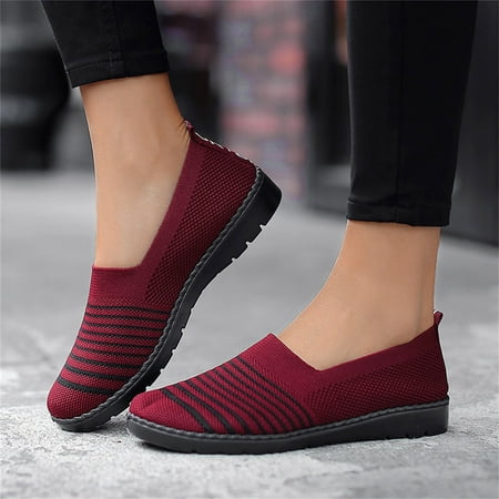 

Ladies Fashion Colorblock Striped Mesh Breathable Flat Round Toe Casual Sneakers Walking Sneakers Women Dude Sneakers Women Womens Sneaker Floral Sneakers for Women Sneakers Women Size 6.5 Womens Slip