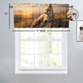 thumbnail image 4 of Fox Curtain Valances Rustic Forest Country Wild Animal Hunting Theme Window Treatment for Living Room Bedroom Bathroom 54 by 18 in, 1 Panel, 4 of 6