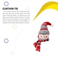 thumbnail image 4 of Navidad cortina hebilla Tieback Navidad muñeca puerta percha Santa Claus Elk decoración del hogar ventana ciega decoración sujetador cortina Kits de decoración para fiestas Muñeco de nieve Bewildely HA070335-02, 4 of 6