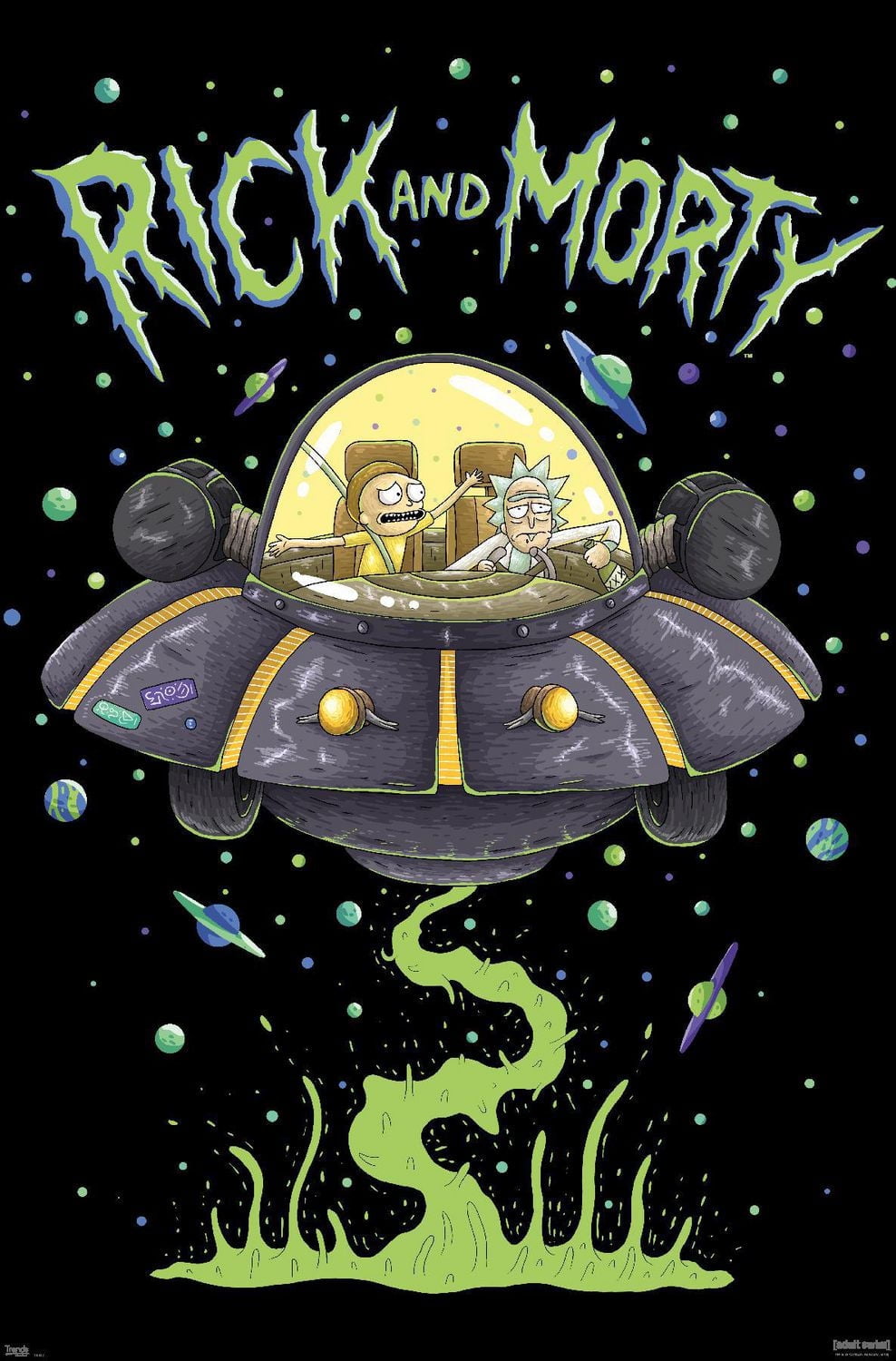 Rick And Morty - Ship Wall Poster, 22.375" x 34"