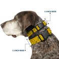 thumbnail image 2 of Buckle-Down Pet Collar, Dog Collar Plastic Buckle, Banana Bunches Stacked, 16 to 23 Inches 1.5 Inch Wide, 2 of 8