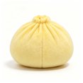 thumbnail image 4 of Yellow Dumpling Plush Toy - Soft Squeezable Stuffed Bao Toy with Embroidered Face, Plush Steamed Bun Dumpling Stuffed Animals Stuffed Toys Cute Food Plushie for Office Desk Decor Stress Relief Gift, 4 of 13