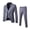 Grey, variant on Joernso 3Pcs/Set Men Suit Set Slim Fit Formal Prom Wedding Tuxedo Suit Jacket Vest Pants Set Solid Color Business Outfit