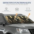 thumbnail image 7 of Picia Western Desert Skull Cowboy 2 Piece Car Windshield Sun Shade Foldable | Foldable Sun Shield for Front Window Blocks UV Rays and Keeps Your Vehicle Cool-Small, 7 of 7