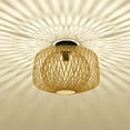 thumbnail image 2 of Landia Home Decorative Bamboo Semi Flush Mount Light, 2 of 4