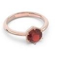thumbnail image 3 of 2.00 Carat Round Cut Garnet Gemstone Stylish Solitaire Bridal Ring for Women Solid 14K Rose Gold Size 8 by Diamond-Capitals, 3 of 8