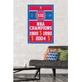thumbnail image 4 of NBA Detroit Pistons - Champions 17 Wall Poster, 22.375" x 34", 4 of 4