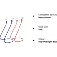 thumbnail image 2 of 2PCS Soft Silicone Leash Sport String, Neck Rope Cord Accessories for Airpods Pro/2/1. (Red+Midnight Blue), 2 of 4