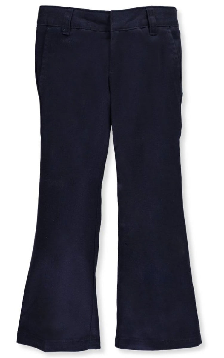 French Toast Big Girls' Plus Flat Front Flare Pants