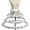 White three round r, variant on Women Crinoline Petticoat Cage 2/3/4/5 Hoop Girls Half Slips Underskirt for Cosplay Victorian Vintage Party Dress