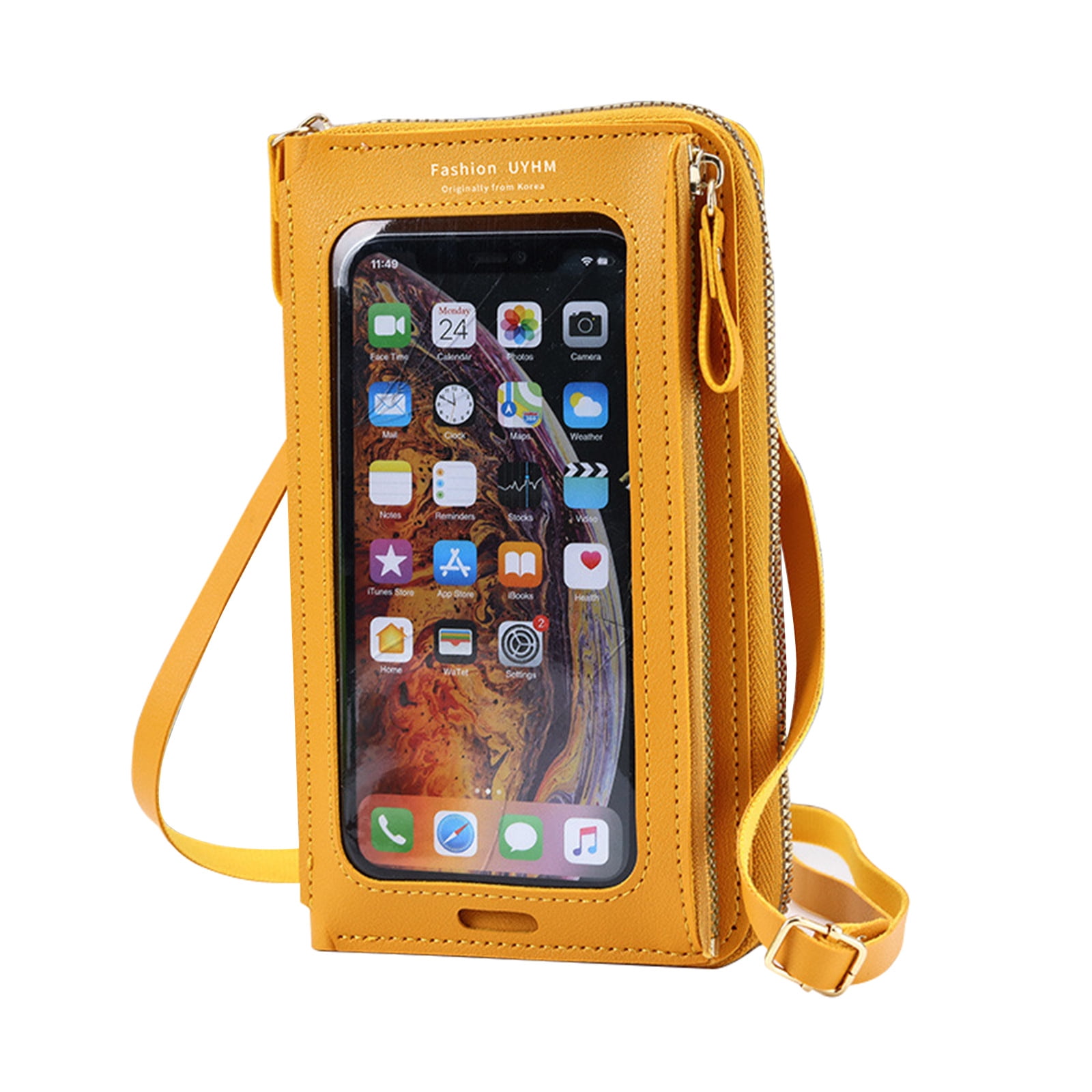 PU Leather Cell Phone Wallet Handbag Women's Cell Phone Bag - Walmart.com