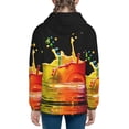 thumbnail image 6 of Pofeuu Vibrant Color Splash Print Teenage Zipper Hoodie Sweatshirts Hooded Casual Jackets With Pocket For Boys Girls-Medium, 6 of 6