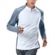 thumbnail image 2 of Amzcrzy Sudadera Para Hombre, Color Liso, Cuello Redondo, Cremallera, Manga Larga, Deportiva Y Fitness, Color Blanco, L, 2 of 8