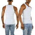 thumbnail image 2 of ToBeInStyle Men's A-Shirt Tank Top Muscle Shirt - White - 4X-Large, 2 of 7