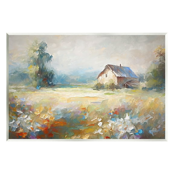 Stupell Industries Floral Countryside Abstraction Landscape Painting Unframed Art Print Wall Art, 15 x 10