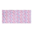 thumbnail image 1 of Love Gym Towel, Hearts for Valentine Vertical Stripes Lines Ornament Romance Wedding, One-Sided Quick Dry Microfiber for Beach Fitness & Swimming, 60" x 30", Pale Mauve Purple, by Ambesonne, 1 of 2
