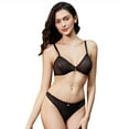 thumbnail image 2 of Varsbaby Bra See Through Wirefree Bralette and Panties for Women, 2 of 5