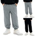 thumbnail image 4 of THJRPQJFD 3t Sweatpants Boys White Compression Pants Wide Leg Yoga Pants with Pockets Black Stretch Pants White Toddler Pants Boy Clothes Size 7 Baby, 4 of 4