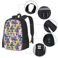 thumbnail image 2 of Fuzoiu Llamas Colorful Print Large Capacity Backpack,Travel Backpack,Laptop Bag,College School Rucksack Bag,for School, Travel & Outdoor Activities, 2 of 6