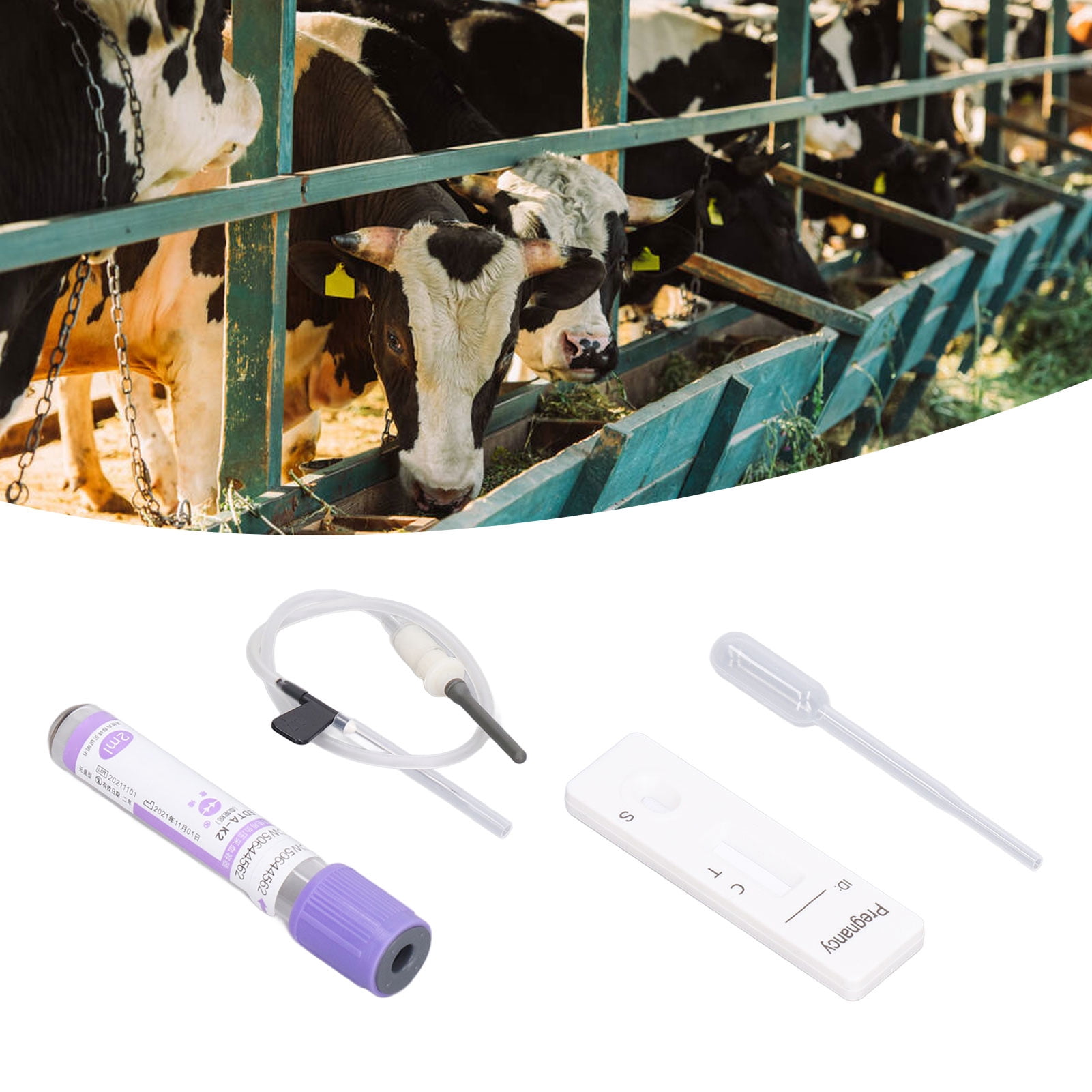 Cow Pregnancy Test Kit, Professional Cow Pregnant Detection Plastic Cow Pregnancy Test Kit, Professional Cow Pregnant Detection Plastic