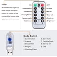 thumbnail image 2 of Led Light Chain, Light Tube Outside, 10m 100 Led Usb 8 Modes, Dimmable With Remote Control Ip65 Lights For Inside Outside Party Wedding Christmas Decoration [Energy Class A +], 2 of 7