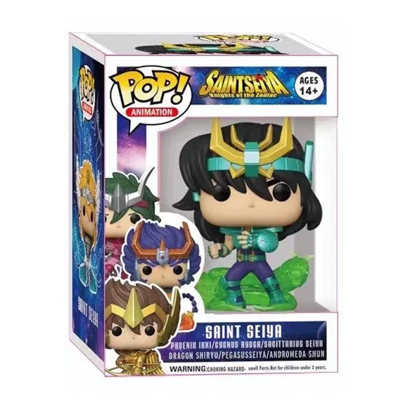 POP Saint Seiya Figure Phoenix Ikki Hyoga Shiryu Standing Figure Toy New Arrival PVC Box Collection Decoration for Children Gift