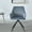 234#Blue,Fabric+Metal, variant on Blue Ergonomic Office Chair - Modern Upholstered Desk Chair with Metal Legs, No Wheels
