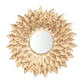 thumbnail image 2 of Safavieh Lana 26 in. Floral Round Sunburst Mirror, Gold Leaf, 2 of 5