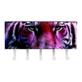 thumbnail image 2 of PhooArto Key Holder for Wall Decorative with 5 Key Hooks, Purple Galaxy Tiger Head Holders Wall Mount Organizer with Mail Key Rack, Self Adhesive, 2 of 7