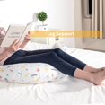 thumbnail image 4 of Linda almohada de cuerpo para niños, niñas, niños pequeños, almohada de abrazo para dormir, almohada de guardería para bebé, almohada de algodón lavable, 4 of 5