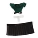 thumbnail image 1 of Traje de muñeca para niñas a escala 1:6, decoración de cosplay para figuras de 12 pulgadas, figura de acción coleccionable conjunto superior verde, 1 of 9