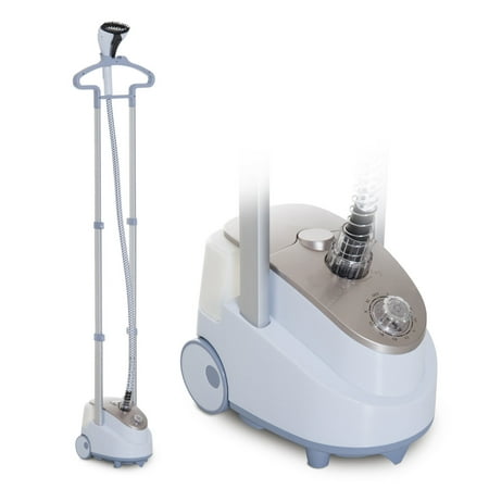 HOMCOM 1350W Upright Standing Garment Steamer with Fabric Brush and Garment Hanger
