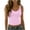 Pink, variant on Women Slim Fit Crew Neck Tank Top summer casual workout shirt Solid Basic Undershirt Stretch Athletic Yoga Tanks Pink XXL
