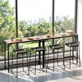 thumbnail image 5 of LAZY BUDDY 47'' Outdoor Bar Table with HDPE Top, Patio Counter Height Table, All-Weather Rectangle Bar Table for Backyard, Garden, Poolside, Balcony, Kitchen, 5 of 13