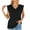 A-Black, variant on Womens V-Neck Tank Tops Casual Loose Sleeveless Cotton Blend Shirts Basic Solid Color Spring Summer Tanks Ladies Office Work Blouses Sales Today Wine M