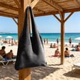 thumbnail image 4 of Beach Tote Bag, Woven Summer Shoulder Bag Boho Crochet Beach Bag for Travel Pool Picnic Shopping, Lightweight Spacious 11.81 x 15.74 in, 4 of 6