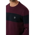 thumbnail image 3 of Chaps Men's & Big Men's Original Cotton Crewneck Color Block Sweater, 3 of 7